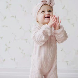 EUC Jamie Kay Nellie Waffle Jumpsuit with Headband